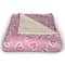 Pink Cute Hearts Sherpa Fleece Throw Blanket